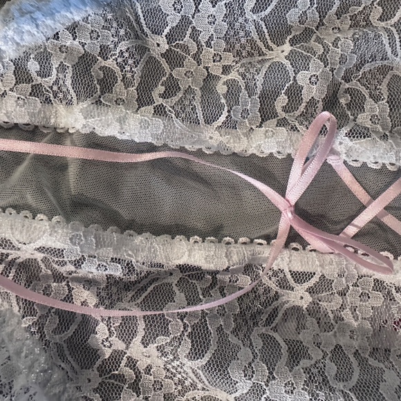 WHITE Plus size Lolita Kawaii Panties, Ruffle Lace Panties - Picture 9 of 9